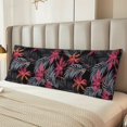 thumbnail image 4 of KLL Ultra Soft Microfiber Body Pillow Cover/Pillowcases 20"x54" with Hidden Zipper Closure-Colorful Hawaii Palms, 4 of 5