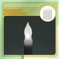 thumbnail image 4 of White Taper Candles No Dripping Wax 6Pcs 8.5X0.8X0.8In For Proposal, 4 of 8