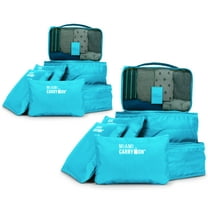 Miami CarryOn Neon 12-Piece Packing Cubes Luggage Organizer (Blue)