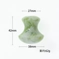 thumbnail image 2 of Herramienta Gua Sha con forma de hongo, hecha de cuarzo rosa, rodillo ergonómico para masaje facial y corporal, portátil, para reducir arrugas, cuidar los ojos y masaje relajante., 2 of 2