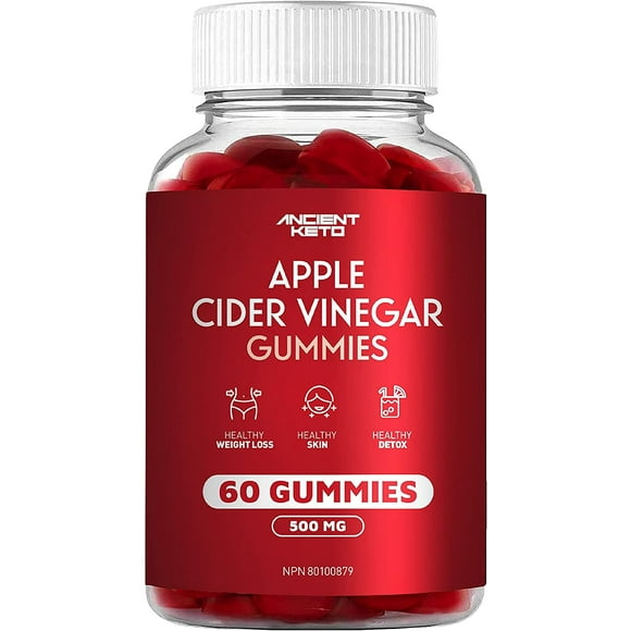 Ancient Keto Apple Cider Vinegar Gummies with The Mother - 60 Gummies