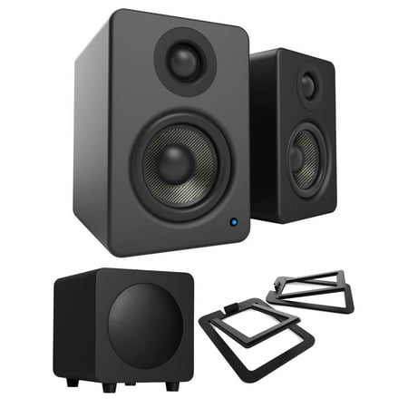 Kanto Yu2 Powered Desktop Speakers Black With Subwoofer And