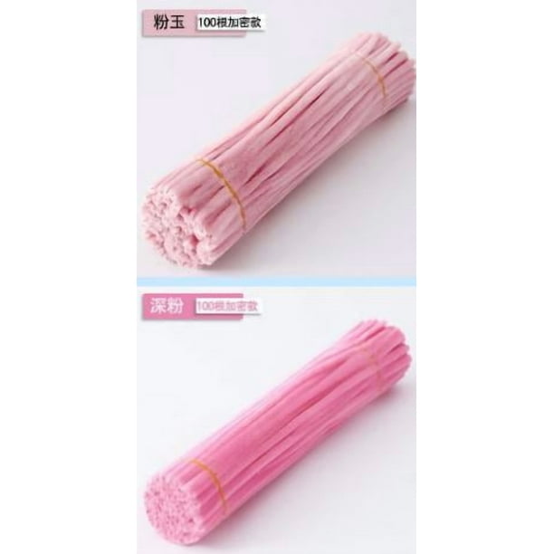 BRIGHTFUFU 200 PCS Twisting Sticks Craft Pipe Tipers para niños Tallos de chenille para manualidades CHENELLE LARGAS SUATOS CHENELLE PARA FLORES