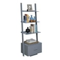 Convenience Concepts American Heritage Ladder Bookcase with File Drawer