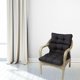 thumbnail image 4 of Cojín de asiento con mechones de color , alfombrilla de respaldo alto para interiores y exteriores, para patio, sillón, cojín para asiento Negro Baoblaze cojines de asiento con mechones, 4 of 8