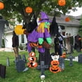 thumbnail image 2 of Ktaxon 3.9' Halloween Inflatables Outdoor Halloween Decoration with LED Lights 3pcs Blow up Hanging Witch, 2 of 8