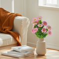 thumbnail image 5 of Clearance Artificial flowers under $1,Artificial Daisies Flowers Silk Cemetery Flower Plastic Memorial Bouquet For Hanging Window Box Home Table Centerpieces Decor, 5 of 7