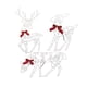 thumbnail image 5 of Decoraciones navideñas para exteriores iluminadas BLESIY Estatua de alce de pie 3 renos navideños brillantes, 5 of 8