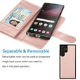 thumbnail image 4 of Galaxy S23/S23 Plus/S23 +/S23 Ultra 5G Wallet Case, Samsung Galaxy S23 Ultra PU Leather Case,Njjex Luxury Leather [9 Card Slots Holder] Carrying Folio Flip Cover [Detachable Magnetic Case]-Rose Gold, 4 of 5
