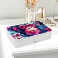 thumbnail image 6 of Monkey Portable PU Leather Earring Holder with Removable Compartment - Includes Bracelet Holder, Necklace Organizer, Jewelry Organizer, 6 of 6
