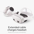 thumbnail image 4 of Meta Quest Compact Charging Dock — Works with Meta Quest 3/3S — Extended Headset Charging Cable — Wireless Charging for Touch Plus Controllers, 4 of 6