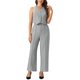 thumbnail image 1 of INSPIRAR CHIC Conjunto de Dos Piezas Casual Sin Mangas Top Corto Cuello en V Pantalones de Pierna Ancha S Gris, 1 of 6