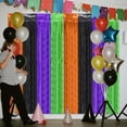 thumbnail image 4 of Cififendec Halloween Metallic Tinsel Fringe Curtain, 78.74"×39.37", Colorful Shiny Foil Door Streamer for Entryway Door Party Photo Booth Kithchen Decor, 4 of 5