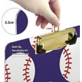 thumbnail image 4 of FMSHPON Baseball Balls Clipboard Hardboard Wood Nursing Clip Board and Pull for Standard A4 Letter 13x9 inches, 4 of 7