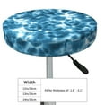 Blue Tie Dye Bar Stool Covers, NonSlip Washable Bar Stool Seat Covers