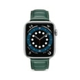 thumbnail image 2 of Sleektime Compatible with iWatch Band 49mm 45mm 44mm 42mm, Genuine Leather Band Strap Replacement Men Women Compatible with Apple Watch Ultra 2/1 SE Series 9 8 7 6 5 4 3 2 1,Green, 2 of 6