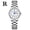 Silver-White Steel Lady, variant on Women's and men's quartz watches, waterproof watches for middle-aged and elderly people, luminous large dial quartz watches with large numbers, men's and women's wristwatches