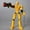 Yellow, variant on 1 Pc Articulated Robot Model Kit — 13 Joints Movable Action Figure, DIY Assembly Mechanical Puppet for Stress Relief & Creative Fun(Yellow)
