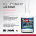 thumbnail image 3 of Red Line 15206 SAE 5W20 Fully Synthetic Motor Oil - 5 Gallon, 3 of 6