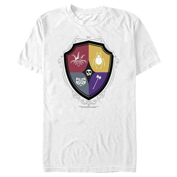 Men's Wednesday Icons Crest  Graphic Tee White Medium