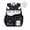 A001- Black, variant on Star Print Pink Backpack Featuring Piano Key Accents and 3D Wing Details, Lightweight Casual Daypack for School Commute Daily Travel, Valentines Day Birthday Gift for Student