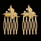 thumbnail image 3 of de cabellero Nupcial Flor de Mariposa Ornamento Simple Nupcial Diamante de Imitación Oro, 3 of 9