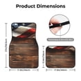 thumbnail image 5 of Vsdgher Rustic American Flag Wood Car Foot Mat Set of 4 Pieces Universal Floor Liner Car Accessories Fits Most Cars, Trucks, Vans, sedans, SUV, 5 of 7