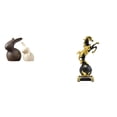 thumbnail image 1 of Estatua de cerámica, figura de caballo, adorno de resina, escultura decorativa artística resistente, adecuada para regalar y decorar el hogar., 1 of 8