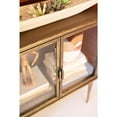 thumbnail image 6 of ANTIQUE BRASS AND GLASS TWO DOOR CABINET, 6 of 7
