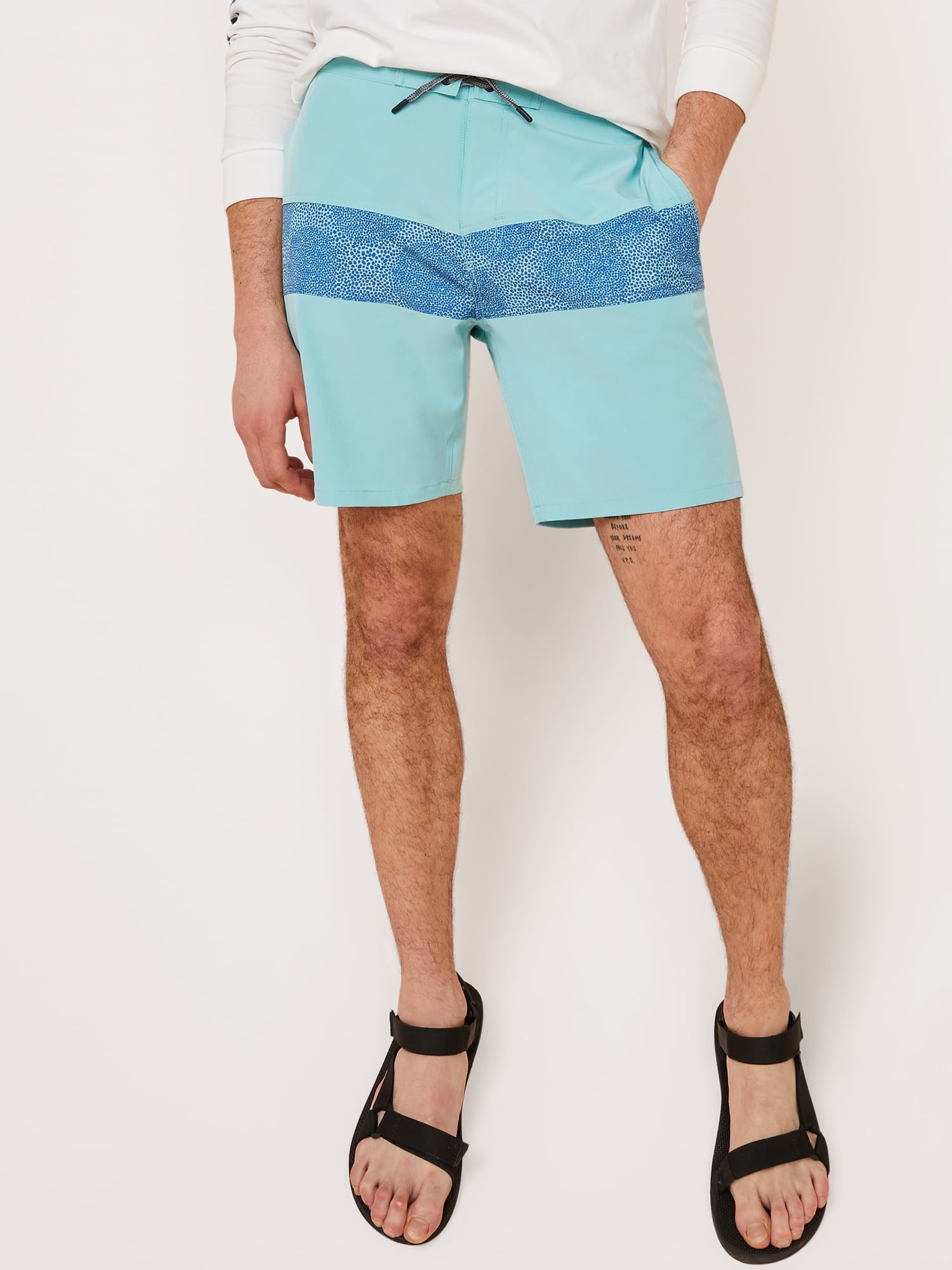 Free Assembly Men's Polyester Spandex Board Shorts (Swim)