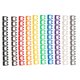 thumbnail image 5 of 100 etiquetas multicolor para cables, identificadores de cables, hebillas, marcadores de cables, 5 of 7