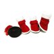 thumbnail image 2 of 4 unids perros mascotas zapatos de invierno botines a prueba de viento zapatos antideslizantes botas para perros mascotas para perro mascota 1 yardas roja, 2 of 5