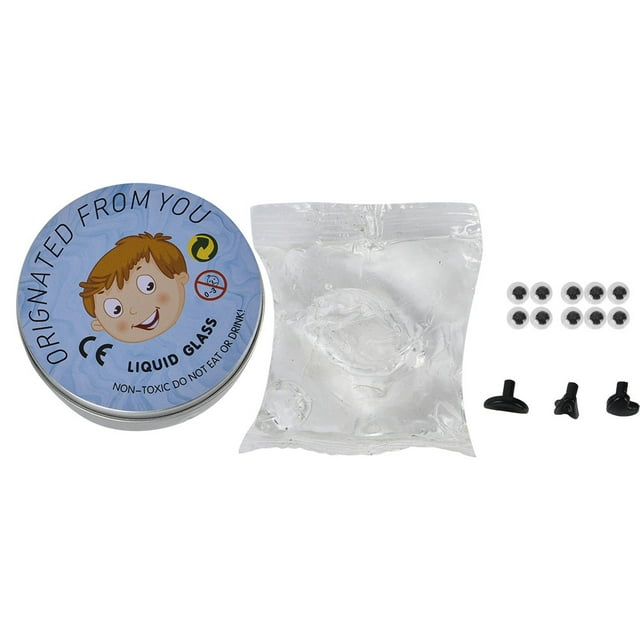 Argile Liquide en Verre Non Toxique Cristal Rebondissant Argile de Modélisation pour Slime (Transparent)