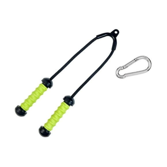 Tricep Pull Down Attachment Cable Machine Attachment for Fitness Workout Gym Green