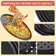 thumbnail image 3 of 4-Piece Pizza Tray Set Pizza Pan With Holes, Non-Stick Pizza Baking Pan for Oven, Carbon Steel Round Baking Sheet Baking Supplies for Home Kitchen Crispy Evenly Baked Pizzas 9/10/11/12 Inch, 3 of 7
