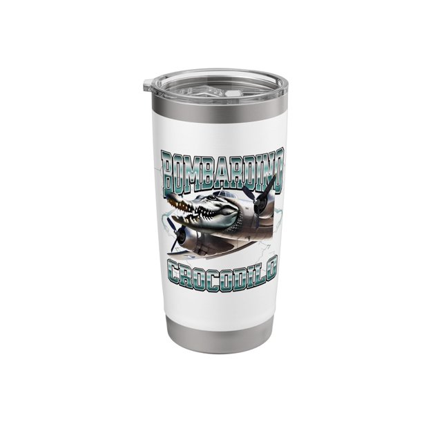 Vaso aislante Bombardino Crocodilo Bootleg Brainrot