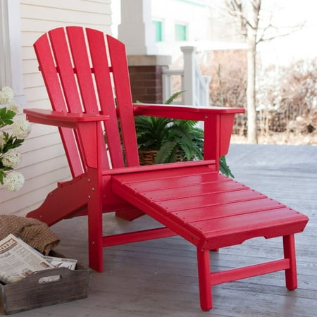 POLYWOODÂ® Recycled Plastic Big Daddy Adirondack Chair with 