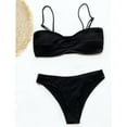 thumbnail image 7 of TIANEK Women Bikini 2023 Vintage Padded Solid Push-Up Bra Water Skiing Halter Show Waist Split China Summer Mother's Day Swimwear for Ladies Clearance, 7 of 7