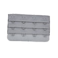 thumbnail image 1 of Langgg Extension Strap Bra Extenders Buckle 4 Hook Breathable Practical Accessories Adjustable Replacement 3 Rows Underwear silver gray, 1 of 5