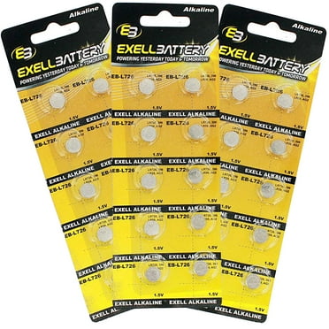3x 10pk  Alkaline 1.5V Watch Battery Compatible with AG2 LR726 396/397