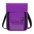 thumbnail image 4 of Cartera de viaje con protección para el cuello, ideal para regalar en cumpleaños y compras callejeras. , PÚrpura Púrpura, 4 of 8