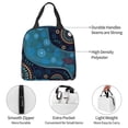 thumbnail image 4 of Fotbe Bohemian Turtle Bolsa Térmica con Estampado y Forro de Aluminio Grueso Bolsa de Almuerzo con Bolsillo Frontal para Hombres y Mujeres, Ideal para Trabajo, Escuela, 4 of 8