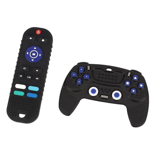 Mordedores de silicona Jadeshay paquete de 2 control remoto para bebés