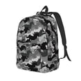thumbnail image 1 of Saiise Sac à Dos pour Ordinateur Portable avec Impression Silhouette de Cheval - Bretelles Réglables, Résistant à l'Eau, Grande Capacité, Design Élégant, Unisexe pour École, Bureau, Voyage-Moyen, 1 of 5