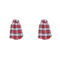 thumbnail image 4 of Greeniant Camisa a cuadros para mascotas Camisetas para perros Camisa para cachorros Ropa para cachorros Rojo L Type1 NO1, 4 of 6