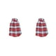 thumbnail image 4 of Billuyoard Camisa a cuadros para mascotas Suministros para mascotas pequeñas Chaleco para cachorros Camisetas para perros Otoño e invierno Sin Rojo L 2Conjunto, 4 of 6