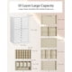 thumbnail image 5 of Joyero GUKA, organizador grande con 10 cajones, color blanco, 5 of 7