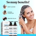 thumbnail image 4 of Hyaluron Plump Shampoo and Conditioner Set for Dehydrated, Dry Hair with Hyaluronic Acid Care Complex, 1 Kit (2 Products), 4 of 10