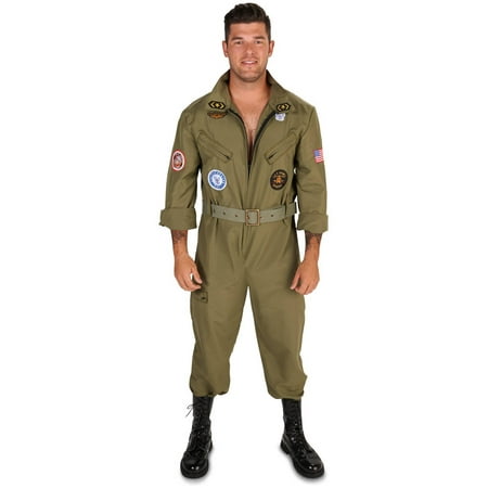 Fighter Pilot Jumpsuit Men's Adult Halloween Costume