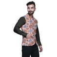 thumbnail image 5 of Atasi Your Pink Abstract Printed Wedding Jackets For Men Nehru Jacket Waist Coat For Festive Season-Large, 5 of 6